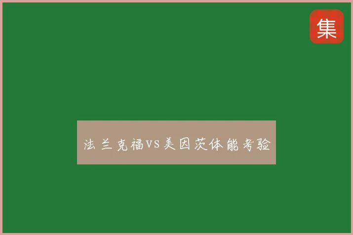 法兰克福vs美因茨体能考验